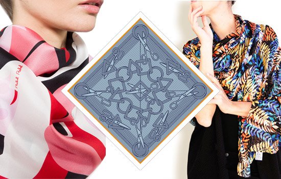 foulard e illustrazioni tarte tatin gianfranco setzu mau scarf